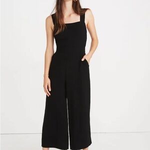 Madewell Apron Bow-Back Jumpsuit